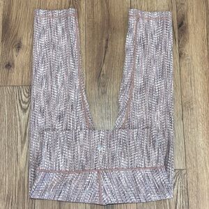 Lululemon Wunder Under Crop High Rise Crop Leggings Size 8 Arrow Jacquard 21"